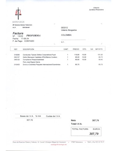 FACTURA PROFORMA 13229