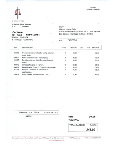 FACTURA PROFORMA 13375